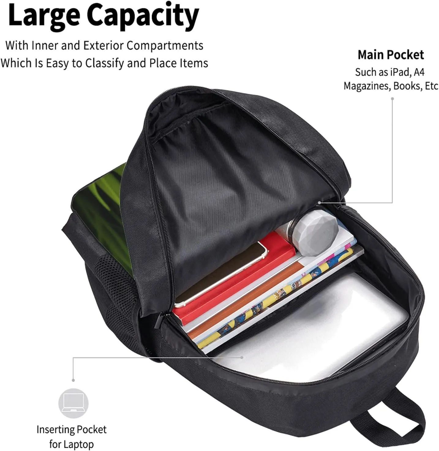 Gladioluses Backpack Lightweight Simple Casual Backpack Shoulder Bags Large Capacity Laptop Backpack