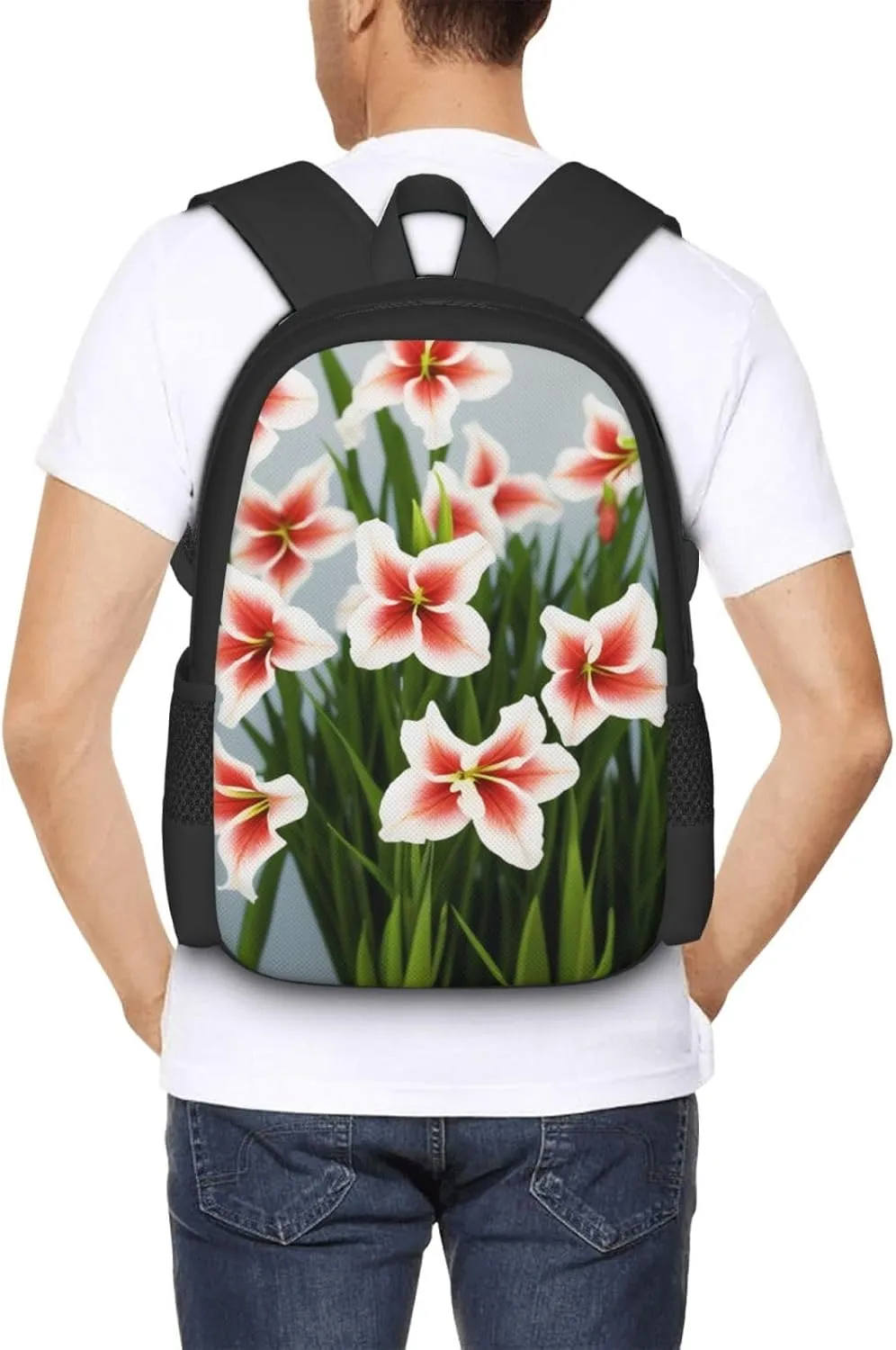 Gladioluses Backpack Lightweight Simple Casual Backpack Shoulder Bags Large Capacity Laptop Backpack