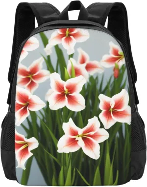 Gladioluses Backpack Lightweight Simple Casual Backpack Shoulder Bags Large Capacity Laptop Backpack