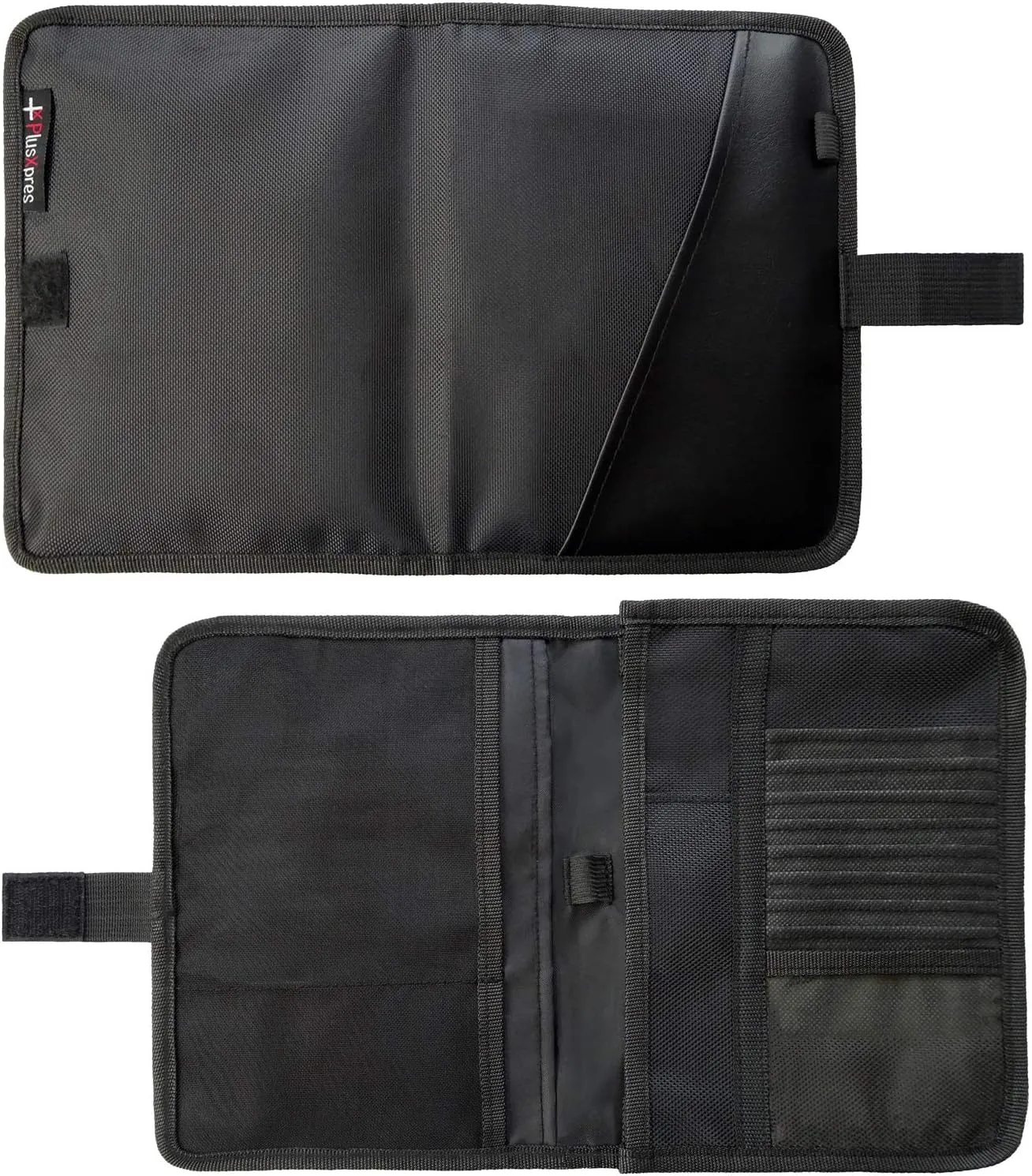 Glove Box Compartment Organizer - Car Document Holder - Owner Manual Case Pouch - Vehicle Storage Wallet for Registration & Insurance Card - Premium Auto Paperwork Holder - Log Book included - Black