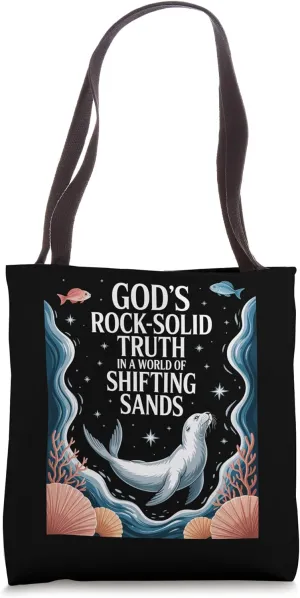 God's Rock Solid Breaker Christian Beach VBS Camp Tote Bag