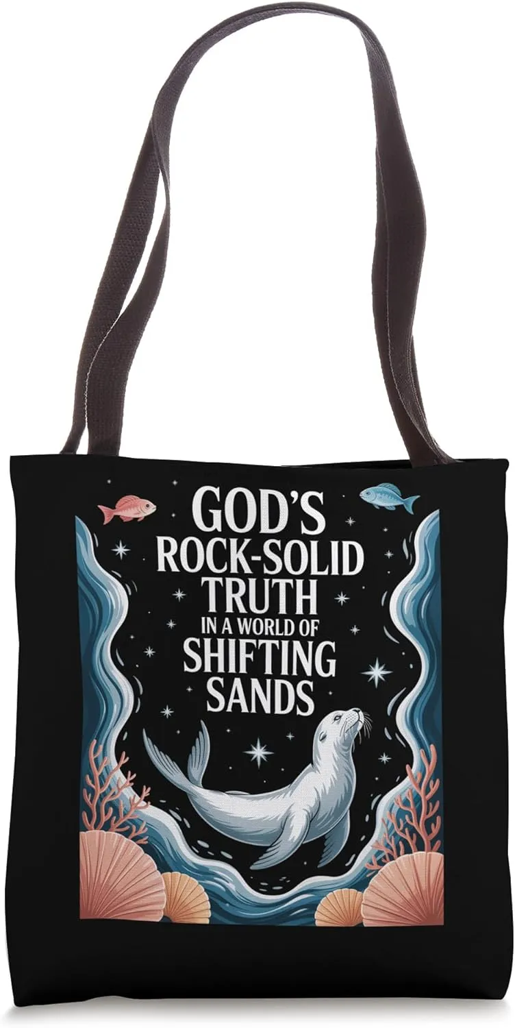 God's Rock Solid Breaker Christian Beach VBS Camp Tote Bag