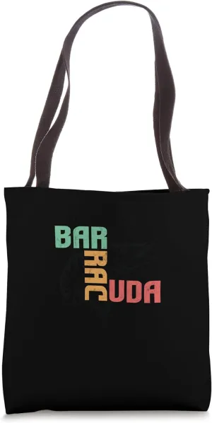 Great Barracuda Cuda Fishing Wildlife Saltwater Fish Art Tote Bag