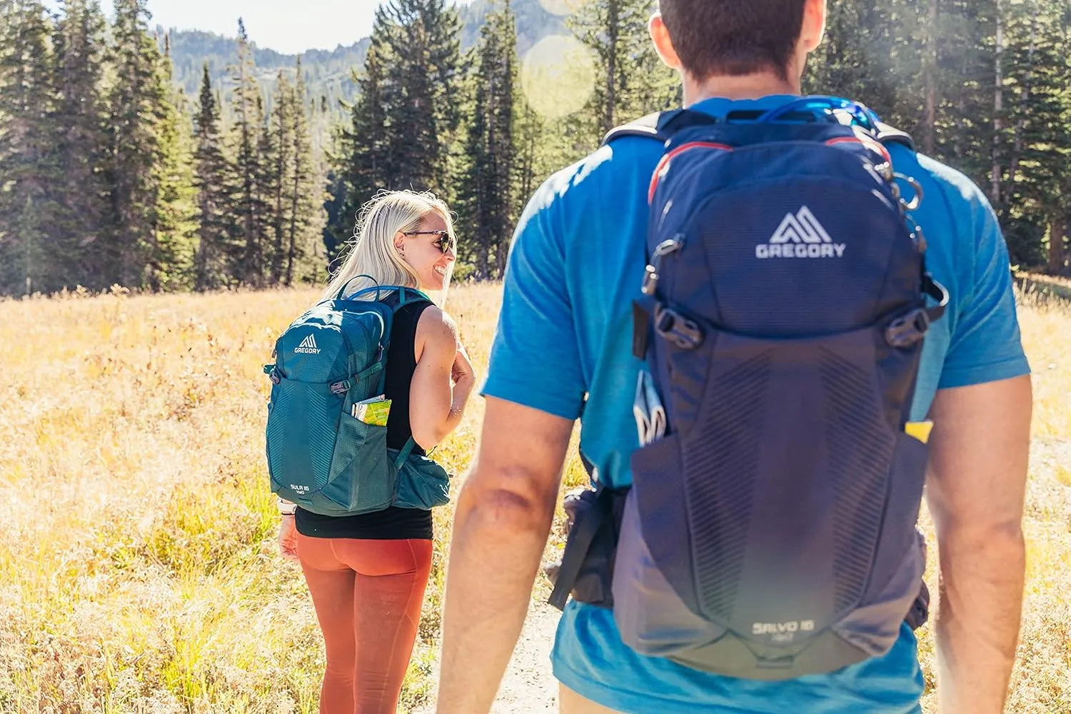 Gregory Salvo 16L H2O Unisex Day Hiking/Backpacking Hydration/Mountain Biking Backpack, 3L Water Reservoir/Bladder Included, One Size Fits All, Ozone Black