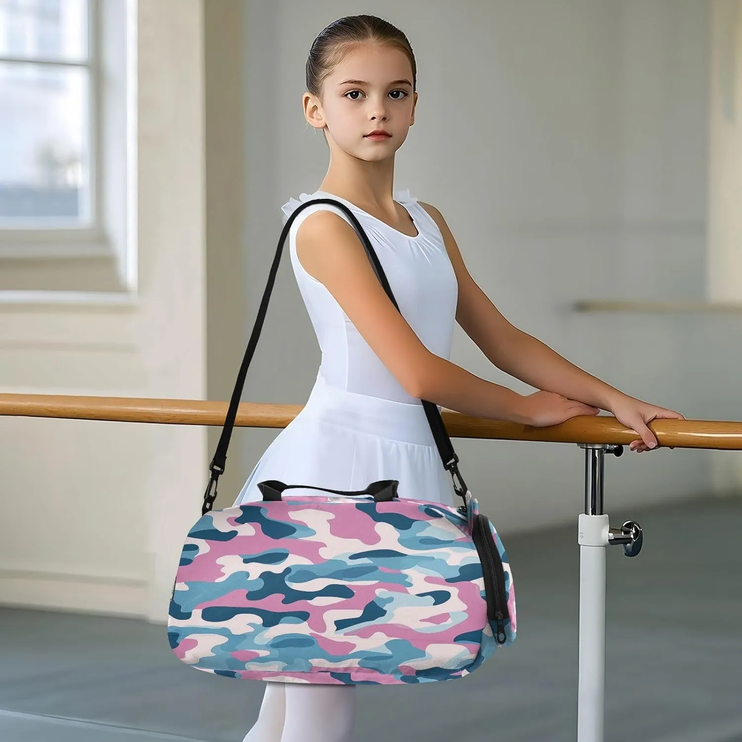 GuoChe Mini Crossbody Bags with Shoes Compartment Practical Small Shoulder Bags for For Hiking Traveling