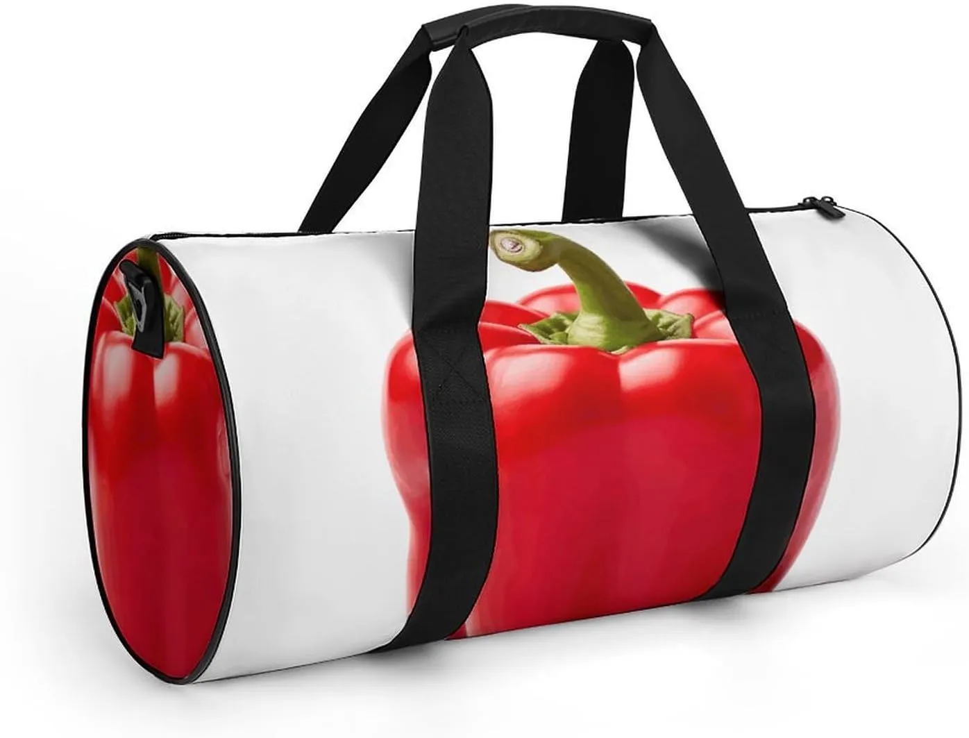 Gym Bag for Men Women Red Bell Pepper Duffel Bag Overnight Bag with Compartment Gym Sackpac