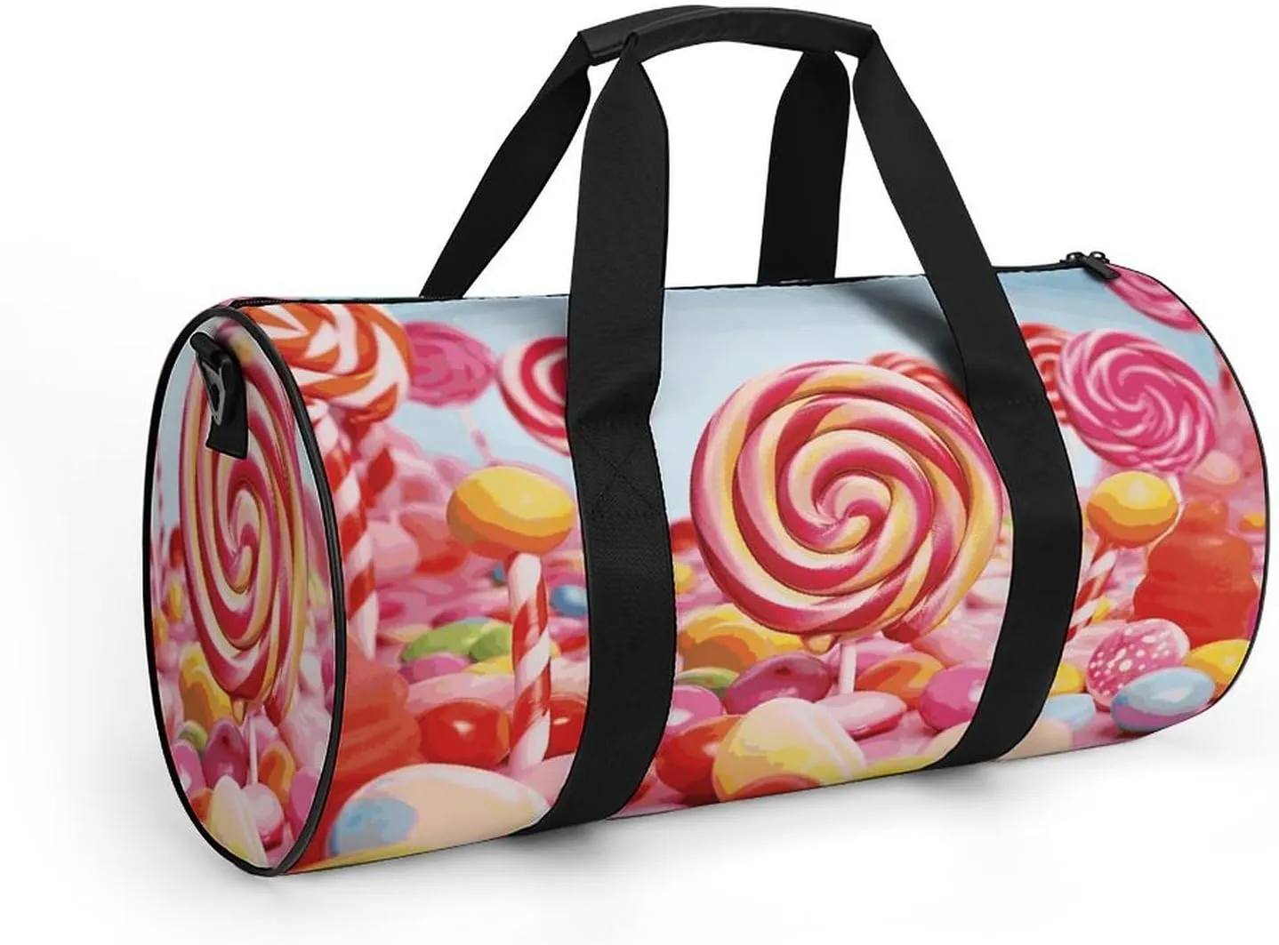 Gym Bag for Men Women Sweet Candy Duffel Bag Overnight Bag with Compartment Gym Sackpac