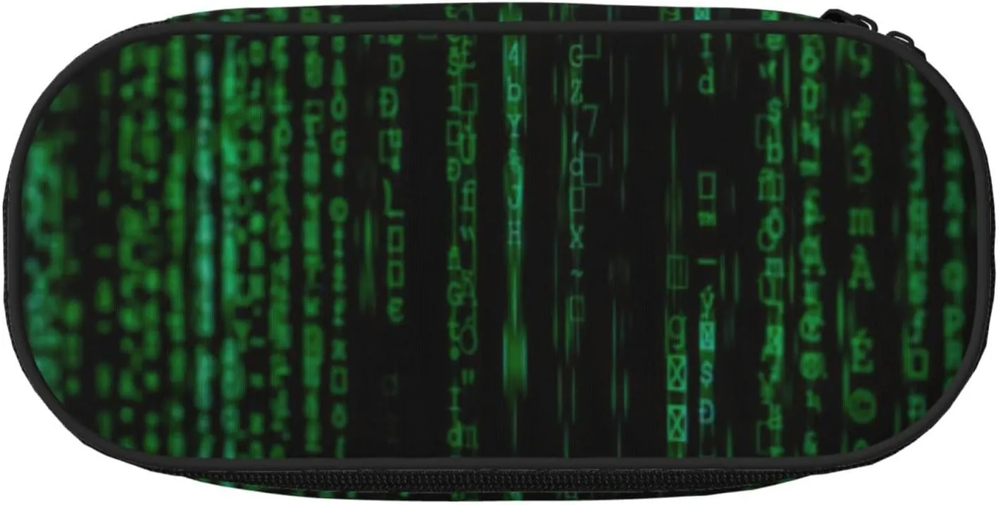 Hacker Era Print Simple rectangle Pen bag Storage case for Office supplies,cosmetics,toiletries