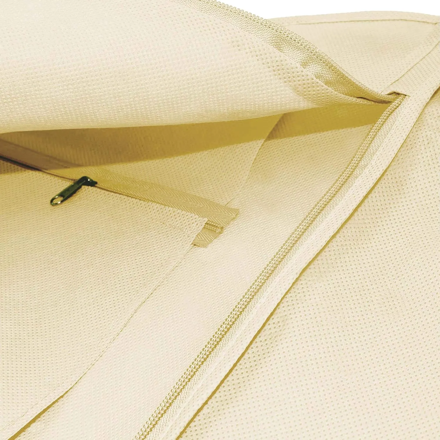 HANGERWORLD 72inch Breathable Wedding Gown Long Dress Hanging Garment Bag Cover for Closet Storage (Ivory)