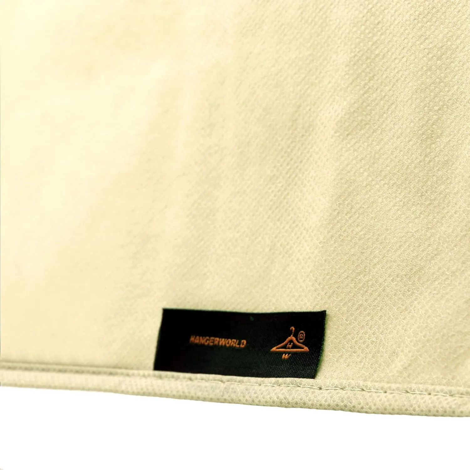 HANGERWORLD 72inch Breathable Wedding Gown Long Dress Hanging Garment Bag Cover for Closet Storage (Ivory)