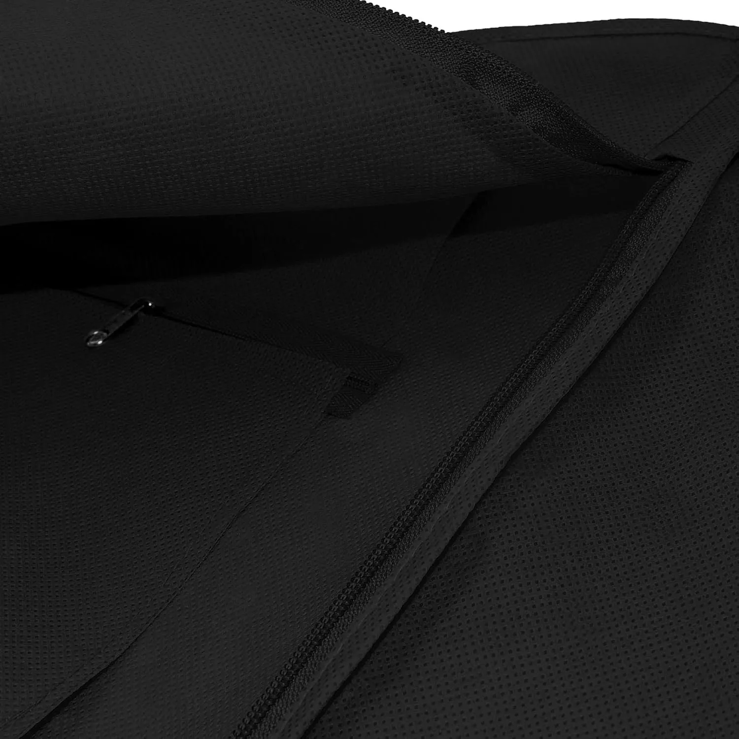 HANGERWORLD 72inch Breathable Wedding Gown Long Dress Hanging Garment Bag for Closet Storage (Black)