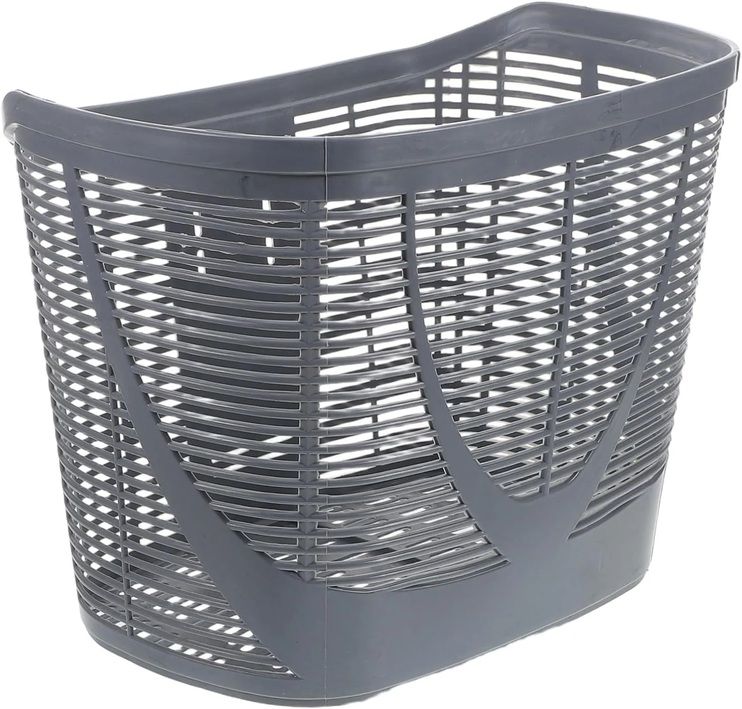 Happyyami Plastic Bike Basket Handlebar Baskets Bicycle Front Sturdy Detachable Multi-use Storage
