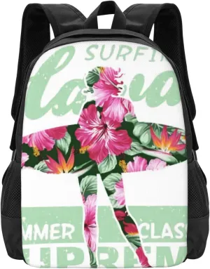 Hawaiian Lightweight Packable Backpack Travel Casual Hiking Daypack Foldable Backpack For Men Women