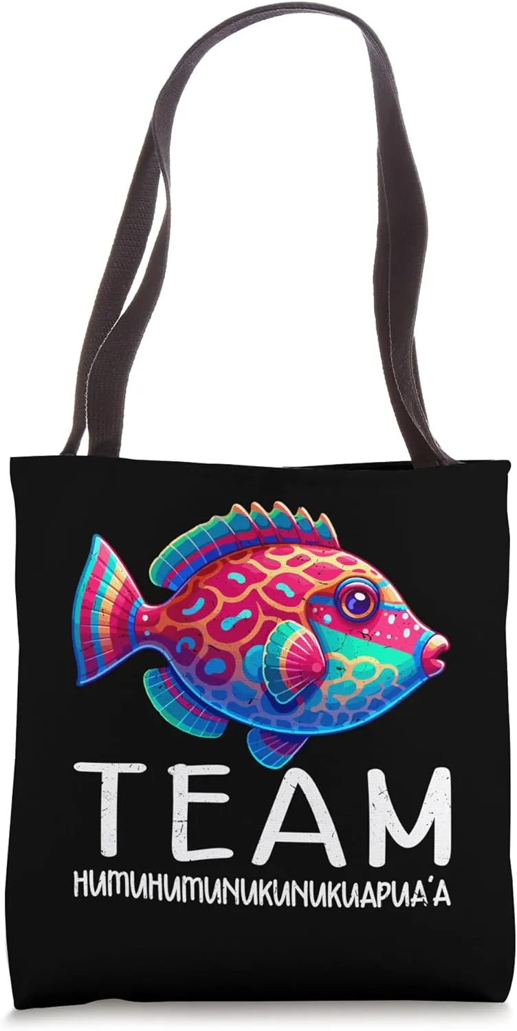 Hawaiian Triggerfish Humuhumunukunukuapua'a Reef Fish Tote Bag