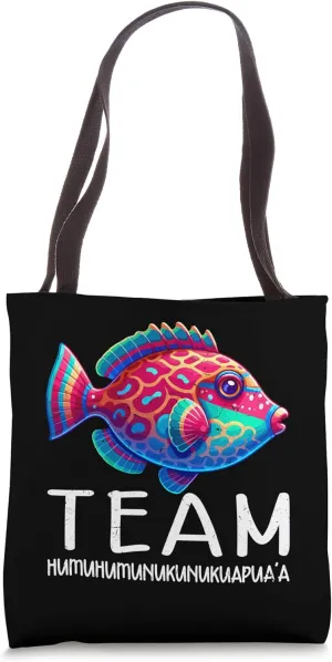 Hawaiian Triggerfish Humuhumunukunukuapua'a Reef Fish Tote Bag