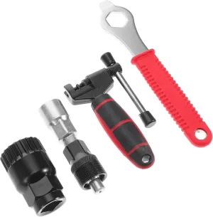 HEMOTON Essential Bike Tool Kit 1 Set Bike Wrench Chain Tire Removal Tool Crank Puller for