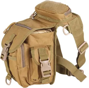HEMOTON Waterproof Oxford Hiking Leg Bag for Camping Duffel Tackle Tote Bag Dry Outdoor Thigh Pack