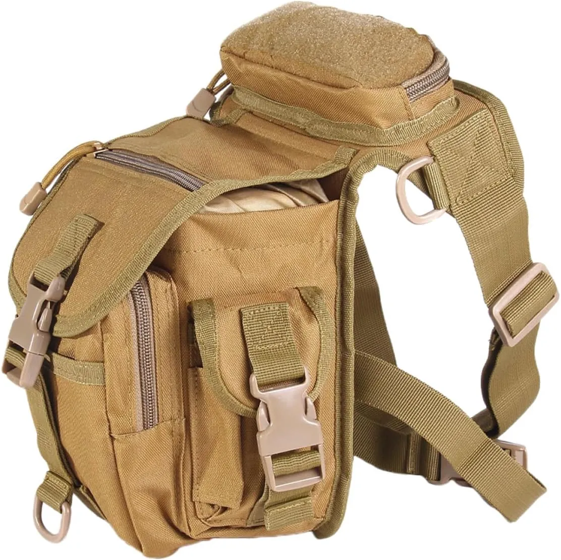 HEMOTON Waterproof Oxford Hiking Leg Bag for Camping Duffel Tackle Tote Bag Dry Outdoor Thigh Pack