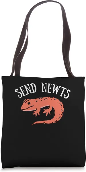Herpetology Reptile And Amphibians - Send Newts Tote Bag