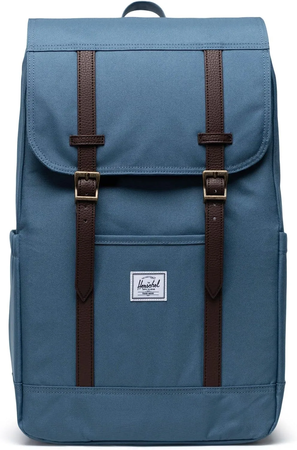 Herschel Retreat Vintage Backpack – 23L Travel, Work & College Bag, Fits 16" Laptop, Padded Straps, Water Bottle Pocket, Durable Backpack for Men & Women, Steel Blue