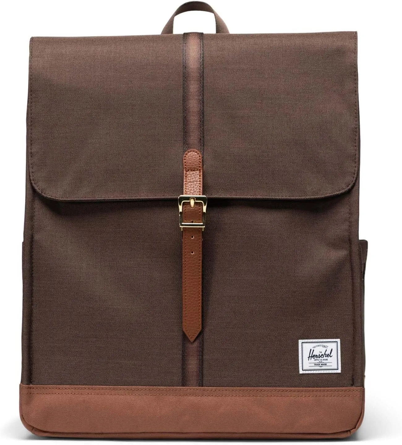 Herschel Supply Co. City Backpack, One Size, Chocolate Brown Crosshatch/Saddle Brown