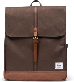 Herschel Supply Co. City Backpack, One Size, Chocolate Brown Crosshatch/Saddle Brown