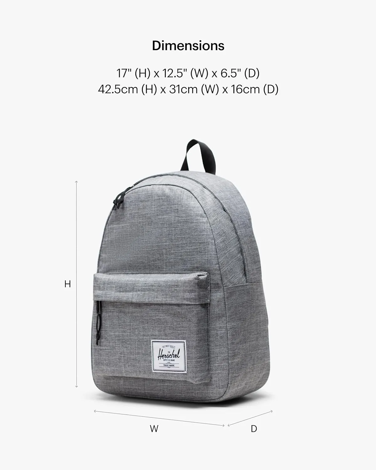 Herschel Supply Co. Classic Backpack, Ash Rose, One Size