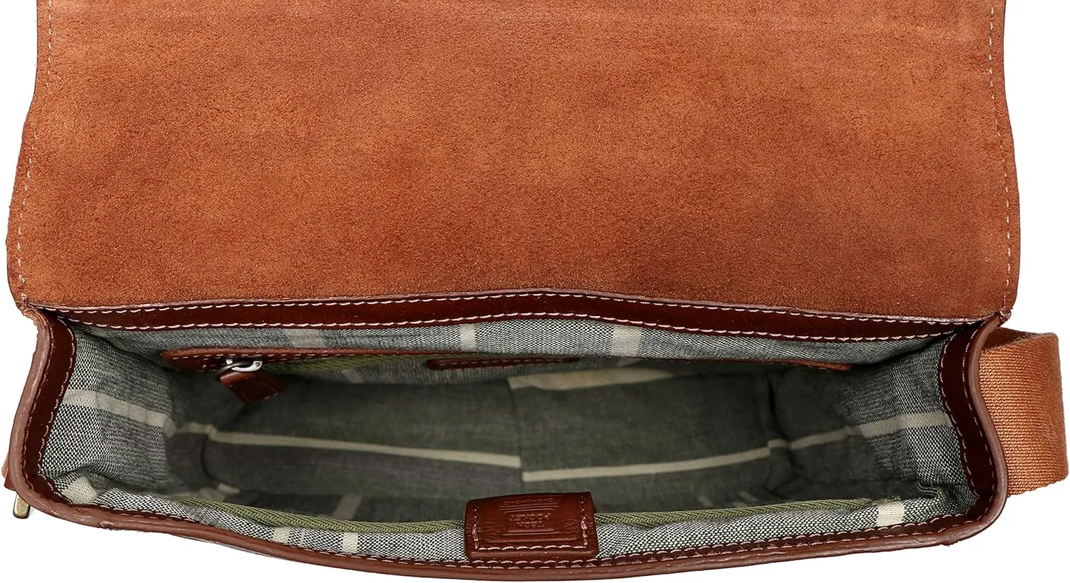 Hidesign Aiden Genuine Leather Medium Crossbody Men/Women Shoulder Messenger Bag / Travel Bag / 10.5" iPad Bag, Tan