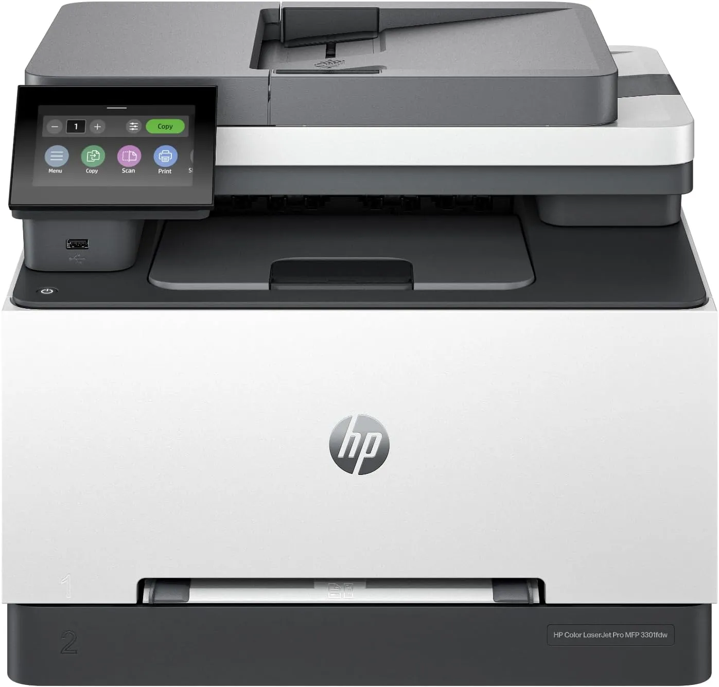 HP Color Laserjet Pro MFP 3301fdw Wireless All-in-One Color Laser Printer, Office Printer, Scanner, Copier, Fax, ADF, Duplex, Best-for-Office (499Q5F)