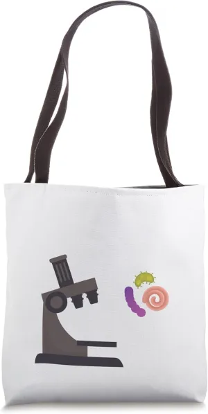 I Play With Bacteria Microscope Bacteria Tote Bag