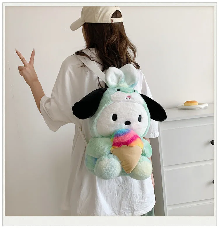 Innovative Plush Cartoon Cute Clow Gift Backpacks