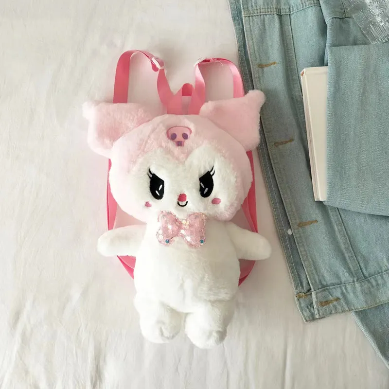 Innovative Plush Cartoon Cute Clow Gift Backpacks