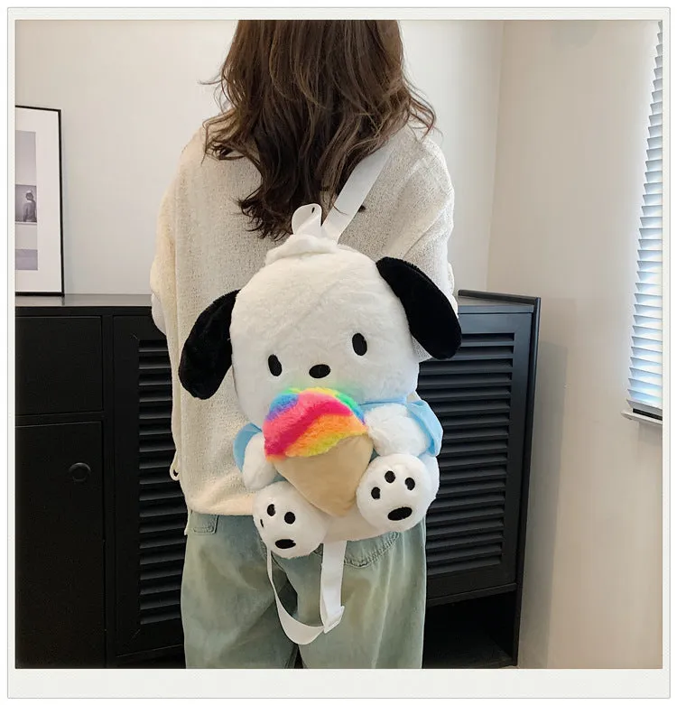 Innovative Plush Cartoon Cute Clow Gift Backpacks
