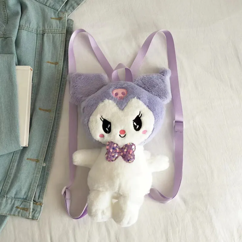 Innovative Plush Cartoon Cute Clow Gift Backpacks