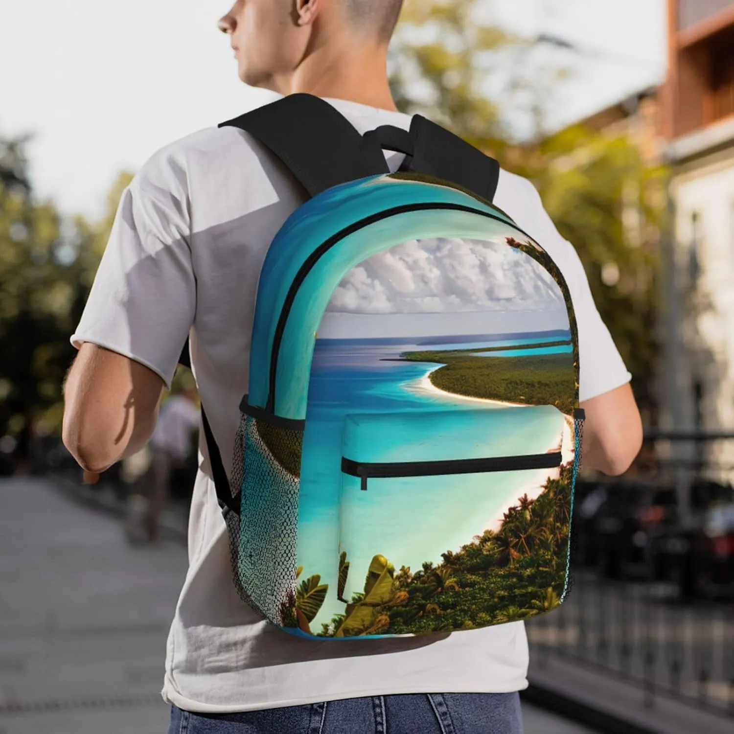 island of cuba Backpack Cute Print Bookbag Women Travel Casual Water-resistant Backpack Travel Bag bags