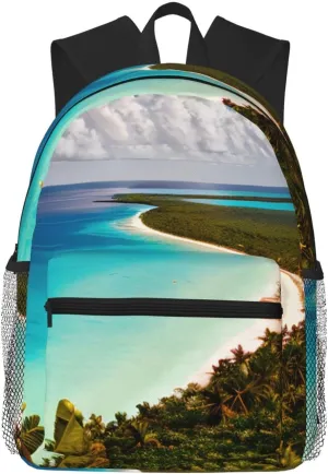 island of cuba Backpack Cute Print Bookbag Women Travel Casual Water-resistant Backpack Travel Bag bags