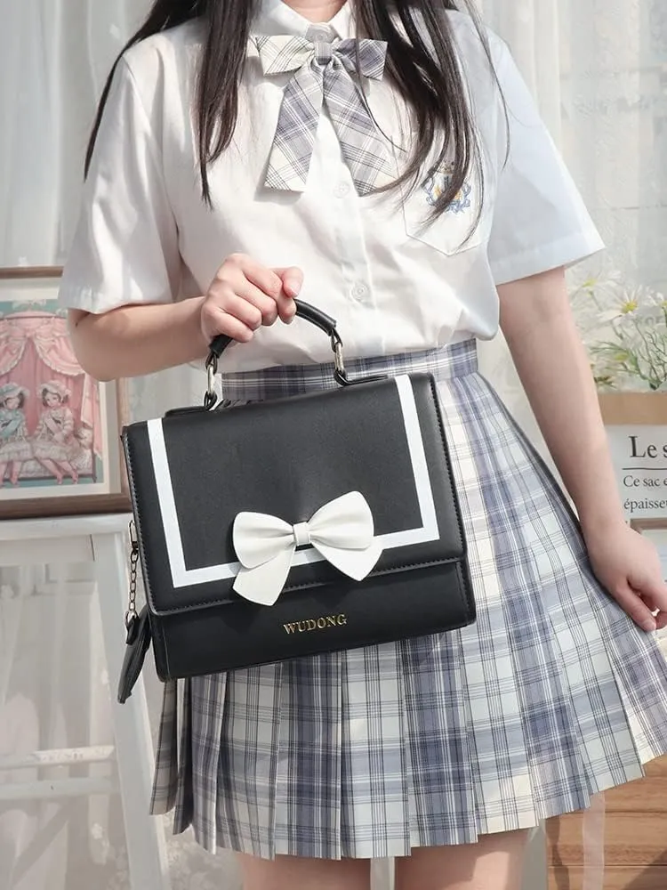 Ita Purse Bag for Girls Women, Kawaii Crossbody Bag Clear Window Shoulder Cute Messenger Bag Sling Purse Lolita Bag (Black)