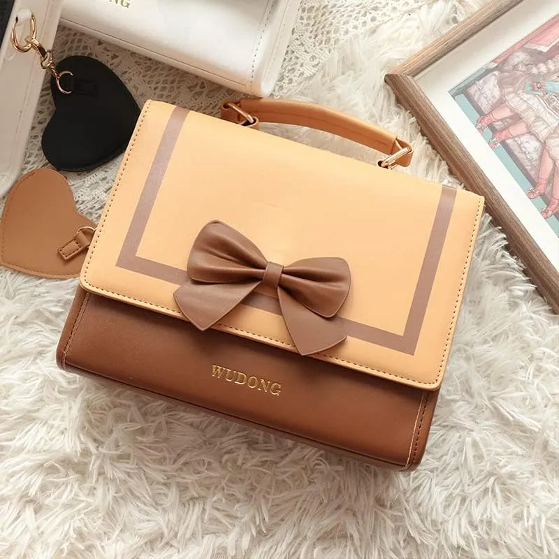Ita Purse Bag for Girls Women, Kawaii Crossbody Bag Clear Window Shoulder Cute Messenger Bag Sling Purse Lolita Bag (Brown)