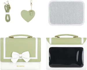 Ita Purse Bag for Girls Women, Kawaii Crossbody Bag Clear Window Shoulder Cute Messenger Bag Sling Purse Lolita Bag (Green)