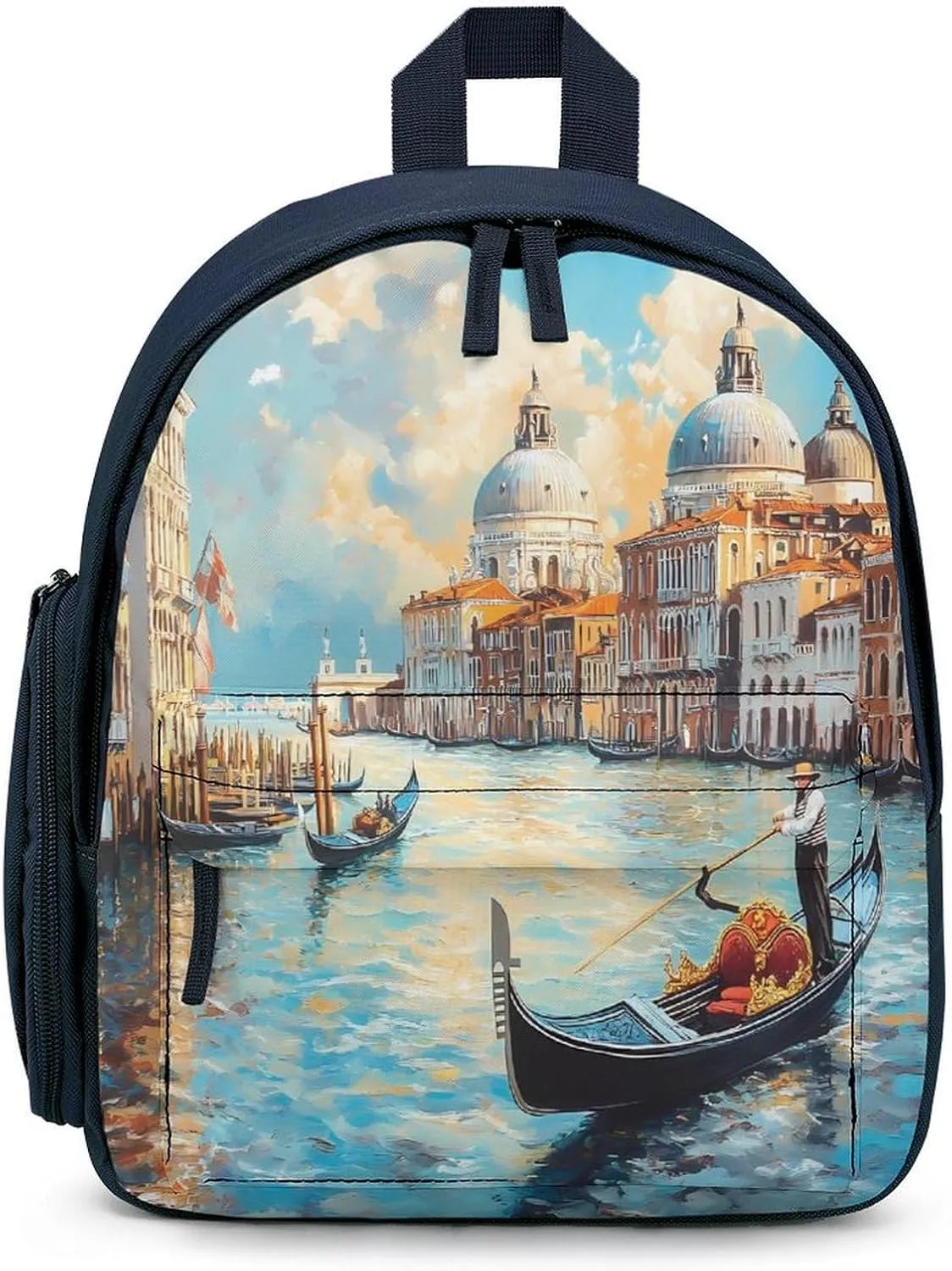 Italian Architecture Venice Funny Travel Backpack Lightweight Shoulder Bag Casual Daypack for Daily Business for Women Men