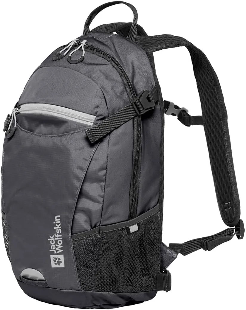 Jack Wolfskin Velocity 12L Lightweight Biking Backpack with Rain Cover and Helmet Lashing