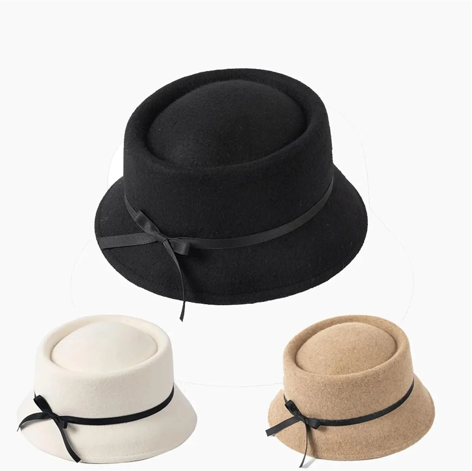Japanese Simple Small Top Hat Exquisite Basin Hat Winter Warm Fisherman Hat Women Hat