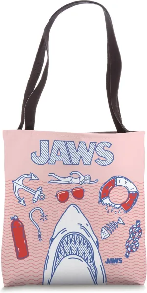 Jaws 50th Anniversary Poster Americans Style 2-Sided Tote Bag