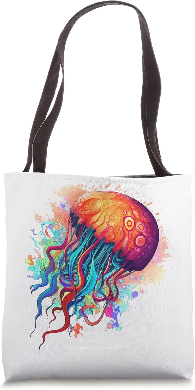 Jellyfish Rave Edm Dubstep Trance Jam Festival Tote Bag