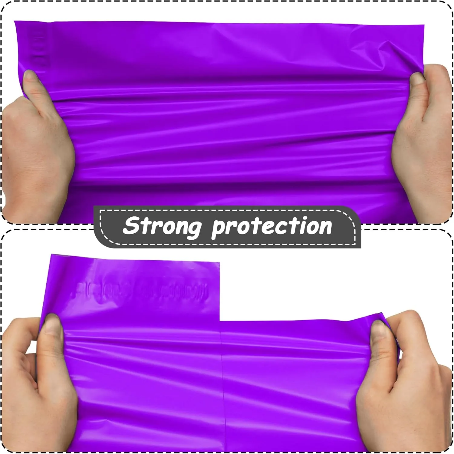 JinRuiKJ Poly Mailers 10x13 Inch 100 Pcs, Strong Adhesive Shipping Bags for Clothing, Durable Thick Mailing Envelopes with Self Seal, Packaging Bags for Small Business - Purple