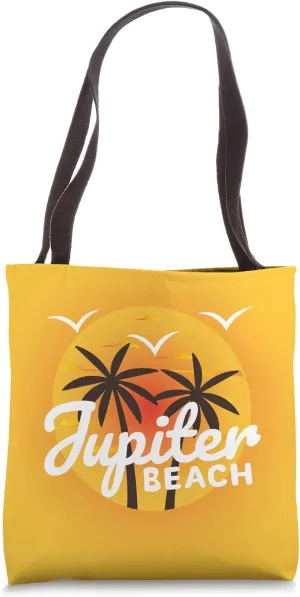 Jupiter Florida Bodacious Jupiter Beach Vintage Sun Retro Tote Bag