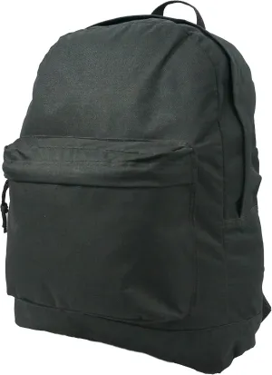 K-Cliffs 16inch Simple/Basic Backpack Book bag Black