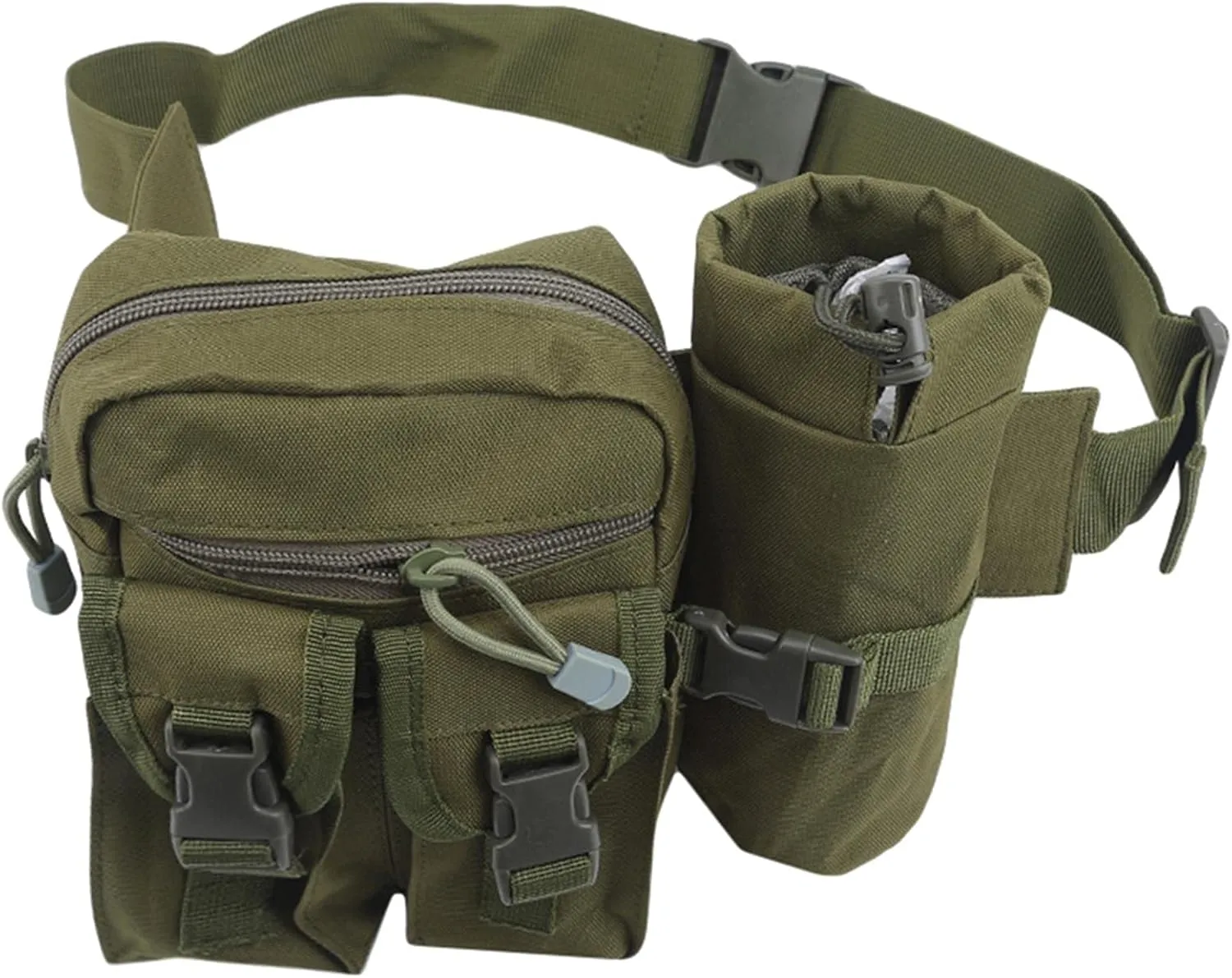 Kettle Bag Outdoor Sports Bag Waist Fanny Pack for Hiking Travel Outdoor Activities Hiking,Jungle, Green