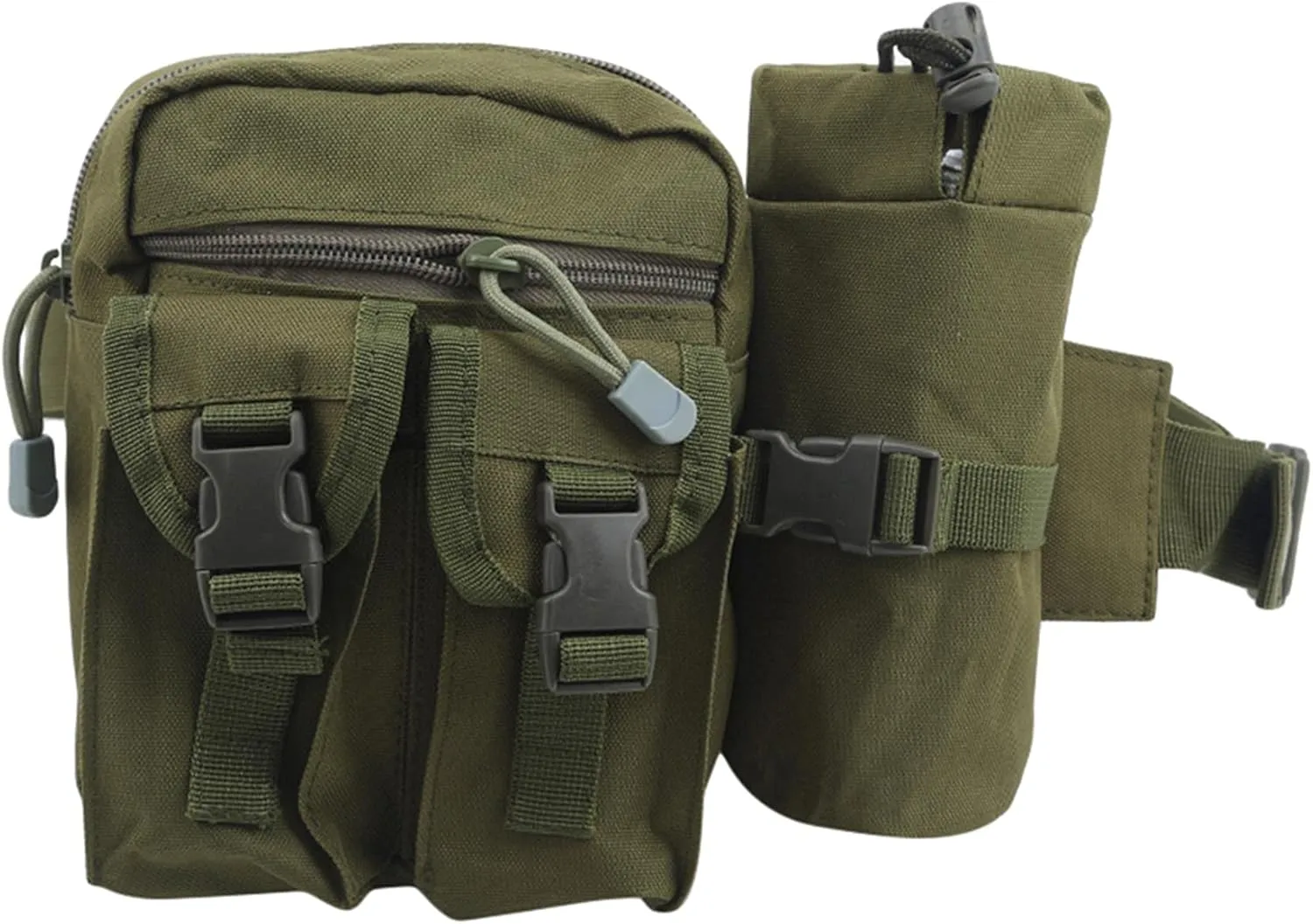 Kettle Bag Outdoor Sports Bag Waist Fanny Pack for Hiking Travel Outdoor Activities Hiking,Jungle, Green