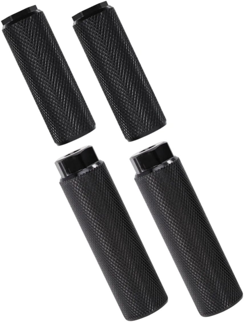 KICHOUSE 4pcs Aluminum Alloy Bike Rear Foot Pegs Sturdy Cycling Accessory Detachable Wear-Resistant Compact Foot Rest for Mountain Bikes